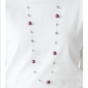 Purple Silver Necklace